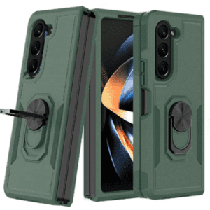 Case With Ring And Stand For Samsung Galaxy Z Fold 5 - Midnight Green