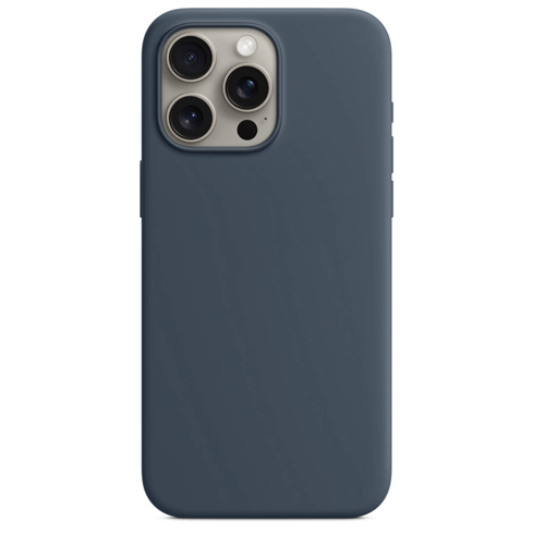 Case Silicon Iphone 15 Pro Max - Storm Blue Case Silicon Iphone 15 Pro Max - Storm Blue
