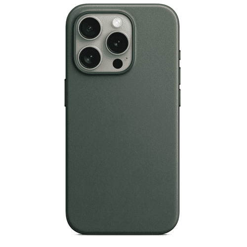 Case FineWoven For Iphone 15 Pro - EverGreen Case FineWoven For Iphone 15 Pro - EverGreen