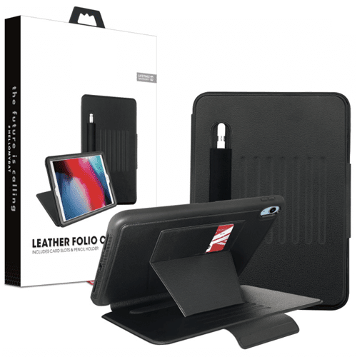 MyBat Pro Leather Folio Case Includes Card Slots & Pencil Holder for Apple iPad 10.9 (2022) - Black MyBat Pro Leather Folio Case Includes Card Slots & Pencil Holder for Apple iPad 10.9 (2022) - Black