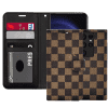 Case Checker Printed Photo ID Wallet for Samsung Galaxy S24 Ultra - Brown