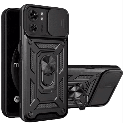 Case With Slide Camera Antidrop for Motorola Edge (2023) - Black Case With Slide Camera Antidrop for Motorola Edge (2023) - Black