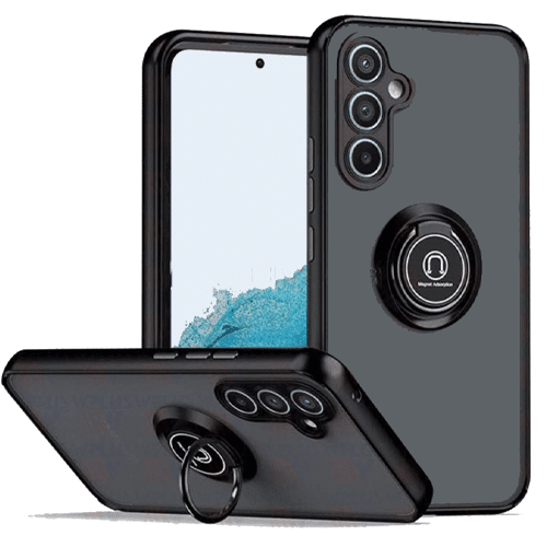 Case Armor with Ring for Samsung Galaxy A15 5G - Black Case Armor with Ring for Samsung Galaxy A15 5G - Black