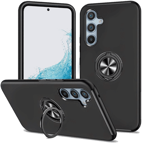 Case Swirl Invisible Ring for Samsung Galaxy A15 5G - Black Case Swirl Invisible Ring for Samsung Galaxy A15 5G - Black