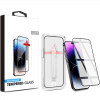 MyBat Pro QuickGuard Tempered Glass Screen Protector w/ Installation Tray for Apple iPhone 14 Pro (6.1) - Black