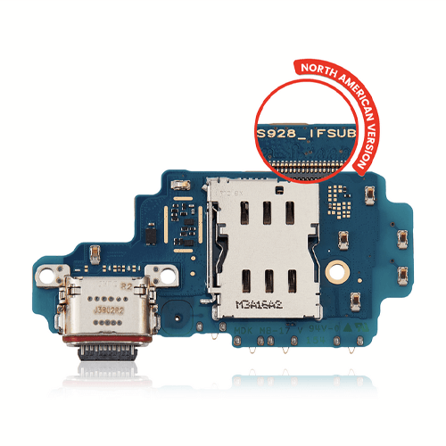 Charging Port Board With Sim Card Reader Compatible For Samsung Galaxy S24 Ultra 5G (S928U) (North American Version) Charging Port Board With Sim Card Reader Compatible For Samsung Galaxy S24 Ultra 5G (S928U) (North American Version)
