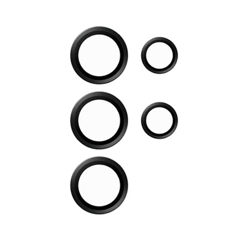 Metal Glass Lens Protection Compatible for Samsung Galaxy S24 Ultra - Black Metal Glass Lens Protection Compatible for Samsung Galaxy S24 Ultra - Black