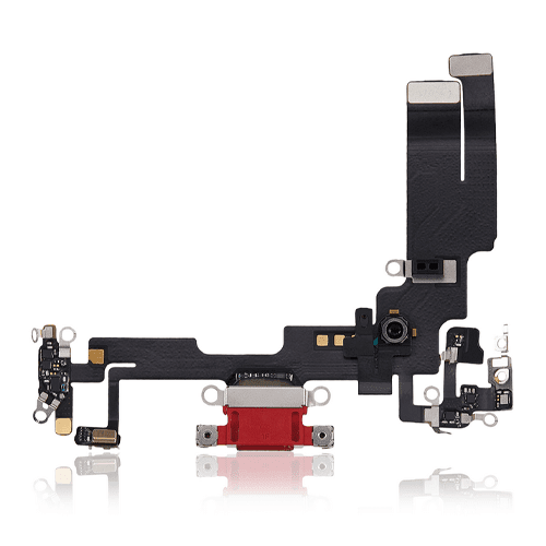Charging Port Flex Cable Compatible For IPhone 14 (Used OEM Pull) (RED) Charging Port Flex Cable Compatible For IPhone 14 (Used OEM Pull) (RED)