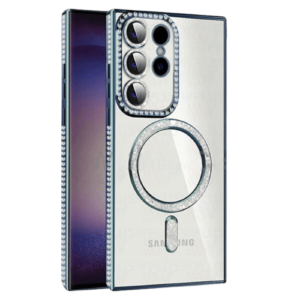 Case Glitter Electroplated Magsafe for Samsung Galaxy S24 Ultra - Blue