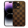 Checker Texture Design for Apple iPhone 16 Pro Max - Brown