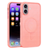 Matt Rubberized Magsafe Case for Apple iPhone 16 - Rose Gold