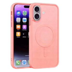 Matt Rubberized Magsafe Case for Apple iPhone 16 Plus - Rose Gold