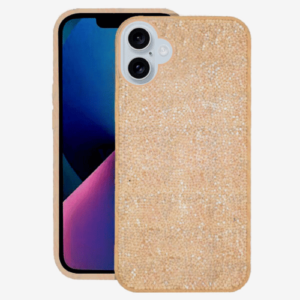 Luxury Rhinestone Case for Apple iPhone 16 - Gold