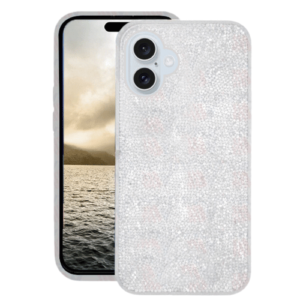 Luxury Rhinestone Case for Apple iPhone 16 - White