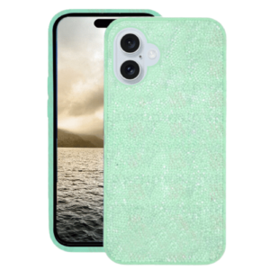 Luxury Rhinestone Case for Apple iPhone 16 Plus - Teal