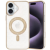 Glitter Electroplated Magsafe Case for Apple iPhone 16 Plus - Gold