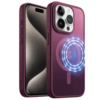 Matt Rubberized Magsafe Case for Apple iPhone 16 Pro Max - Wine