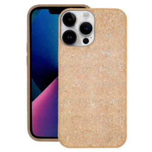 Luxury Rhinestone Case for Apple iPhone 16 Pro - Gold