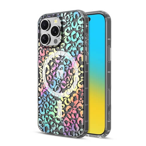 MyBat Pro Mood Series MagSafe Case for Apple iPhone 16 Pro Max - Holographic Leopard MyBat Pro Mood Series MagSafe Case for Apple iPhone 16 Pro Max - Holographic Leopard