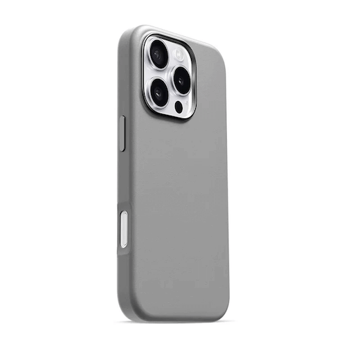 MagSafe Leather Iphone 16 - Light Gray MagSafe Leather Iphone 16 - Light Gray