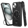 Case With Ring Grip and Stand for Apple iPhone 15 (6.1) - Black