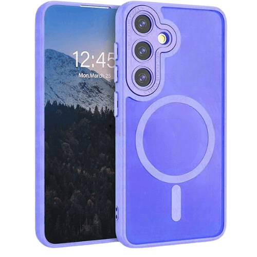 Case Matt Rubberized Magsafe for Samsung Galaxy S24 FE - Light Purple Case Matt Rubberized Magsafe for Samsung Galaxy S24 FE - Light Purple