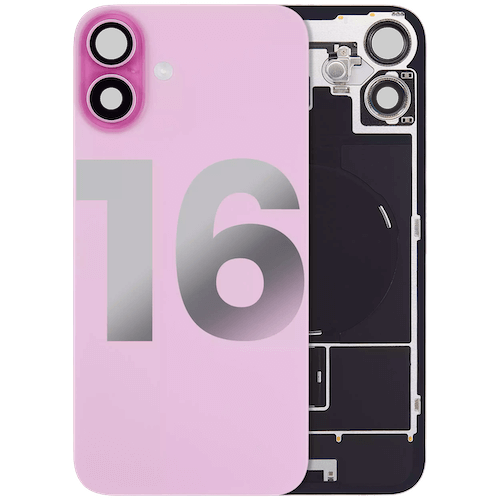 Back Glass With Steel Plate With MagsafeMagnet Pre – Installed For Iphone 16 – Pink Back Glass With Steel Plate With MagsafeMagnet Pre – Installed For Iphone 16 – Pink