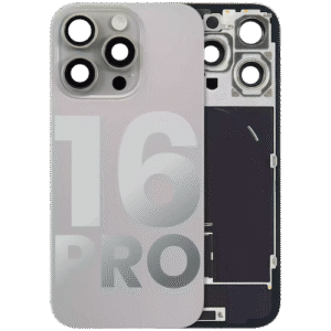 Back Glass With Steel Plate With MagsafeMagnet Pre – Installed For Iphone 16 Pro – Natural Titanium