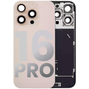 Back Glass With Steel Plate With MagsafeMagnet Pre – Installed For Iphone 16 Pro – Desert Titanium