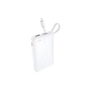 Hoco J134 Power Bank USB + Type-C Cable – White (5000mAh)