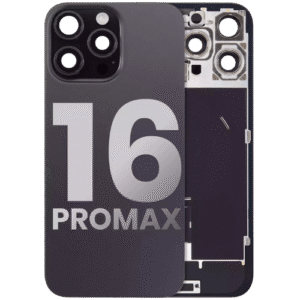 Back Glass With Steel Plate With MagsafeMagnet Pre – Installed For Iphone 16 Pro Max – Black Titanium