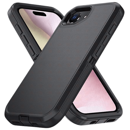 Triple Protection Case for Apple iPhone 16e – Black Triple Protection Case for Apple iPhone 16e – Black