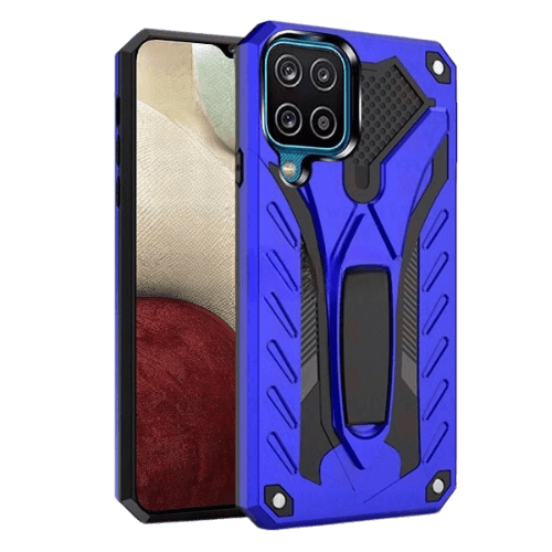 Case Defender w/ stand for Samsung Galaxy A12 - Blue Case Defender w/ stand for Samsung Galaxy A12 - Blue