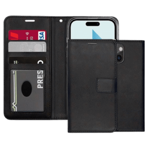 Case Photo ID Wallet for Apple iPhone 15 Pro (6.1) - Black