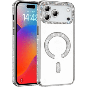 Case Glitter Electroplated Magsafe for Apple iPhone 17 Pro - Silver