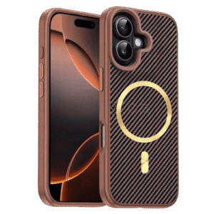 Case Magsafe Carbon Fiber for Apple iPhone 17- Brown