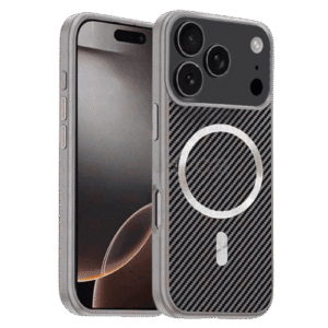 Case Magsafe Carbon Fiber for Apple iPhone 17 Pro - Grey