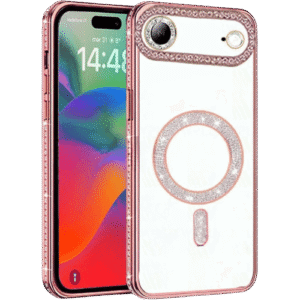 Case Glitter Electroplated Magsafe for Apple iPhone Air - Rose Gold