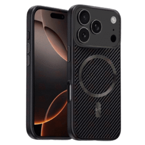 Case Magsafe Carbon Fiber for Apple iPhone 17 Pro - Black