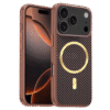 Case Magsafe Carbon Fiber for Apple iPhone 17 Pro - Brown
