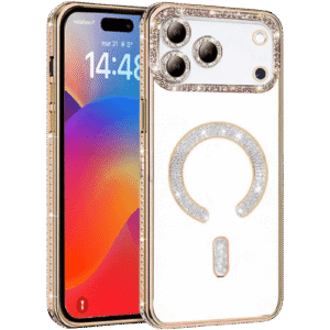 Case Glitter Electroplated Magsafe for Apple iPhone 17 Pro - Gold