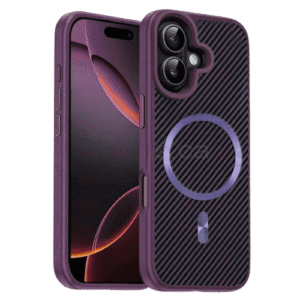 Case Magsafe Carbon Fiber for Apple iPhone 17- Purple