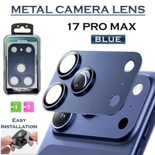 Metal Camera Lens for Apple iPhone 17 Pro Max - Blue Metal Camera Lens for Apple iPhone 17 Pro Max - Blue