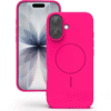 MagSafe Vibrant Silicone Case for Apple iPhone 16 - Hot Pink