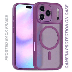 Matt Rubberized Magsafe Case for Apple iPhone 17 Pro Max - Deep Purple