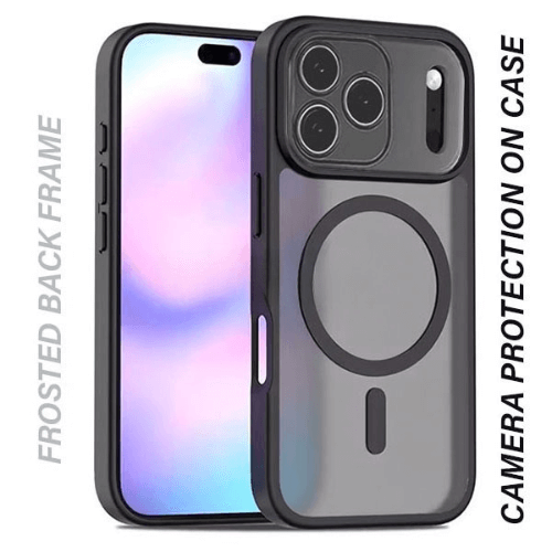 Matt Rubberized Magsafe Case for Apple iPhone 17 Pro Max - Black Matt Rubberized Magsafe Case for Apple iPhone 17 Pro Max - Black