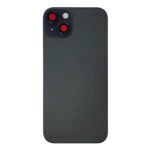 Back Glass +Steel Plate +Pre-Installed MagSafe Magnet (OEM ) For Iphone 15 Plus - Black