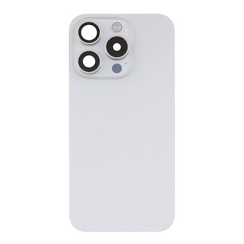 Back Glass +Steel Plate +Pre-Installed MagSafe Magnet ( OEM ) For Iphone 15 Pro - White Titanium Back Glass +Steel Plate +Pre-Installed MagSafe Magnet ( OEM ) For Iphone 15 Pro - White Titanium